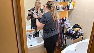 Watching My Wife Get Ready She Looks so Good - Mirror Makeup Routine