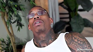 Black dude fucked two white models Amber Bloom and Luna Doll