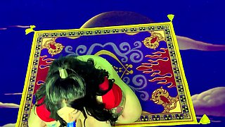 hot brunette MILF playing with her toys on cam