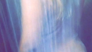 Ebony girl showers her big ass amp masturbating