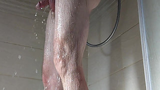 In the shower
