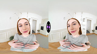 Vilora hows her yummy tits and rubs her belly and clit - TmwVRnet