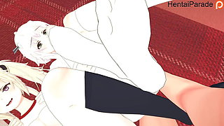 Threesome Sasha x Misha Necron Maou gakuin Hentai Uncensored