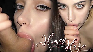 Perfect Roommate Suck Me when We Watched a Movie.