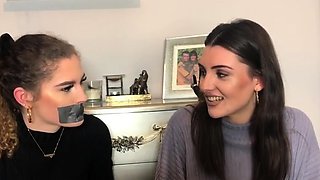 Leah and Courtney (Tape Challenge)