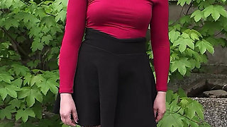 German Scout - German Cougar Ariel Rossi with Big Ass Pick up for First Casting Fuck