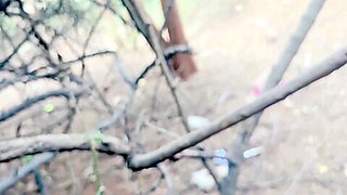 Desi Indian College Girl Outdoor Sex Jungle Public Forest Pussy Fucked Very Risky Blowjob With Clear Hindi Audio Voice