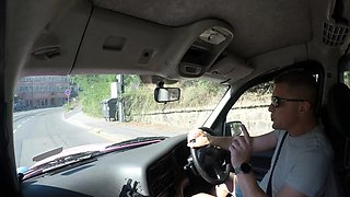 Hot free ride with taxi veteran and horny taxy driver