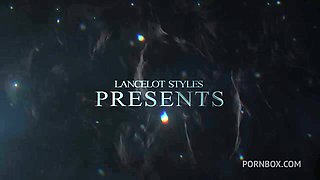 Sexy teen Belinda pink in erotic milk show in first DP interracial