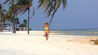 Blonde tight pussy babe solo toy fun in glamour masturbation