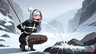 Have Bang-out on the Snowy Plateau and Surrender to Milky Bondage with BDSM XXX!