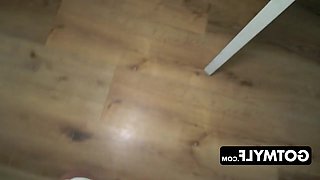 The naughty son hoodwinks his attractive stepmother into imploring him to insert his penis into her wet vagina.