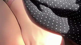She Squirts Hard in Public