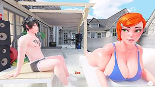 Stepsis Gwen fuck by stepbro in GYM Animation 4k