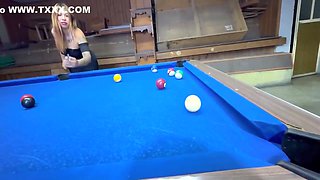 Billiards Employee Is Seduced By Cheating Ass
