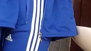 Students in Full Rapid in the College Bathroom