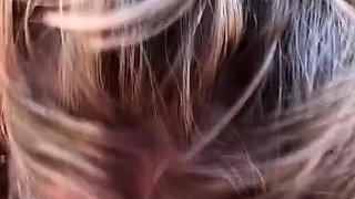 Amazing amateur blonde enjoying a doggystyle