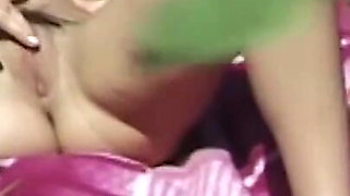 Nude Milf masturbating outdoors