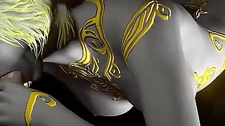 Golden Demon Girl Sucking Dick