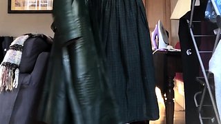 Amateur redhead masturbates then gives a blowjob