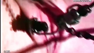 Nasty mistress is having fun with a sub chick