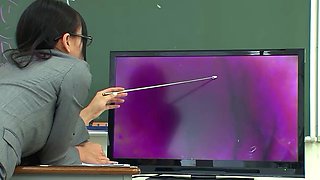 Japanese Female Teacher tricked to Anal Group Sex