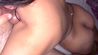 Indian medical student gives her schoolteacher a romantic blowjob and takes it hard for better grades