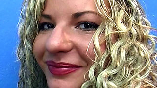 Horny Mature Blonde Teases Outdoors Then Pounds Pussy with Dildo