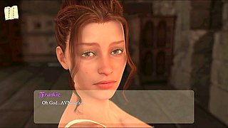 Hot brunette with big boobs and a perfect butt in a 3D adventure