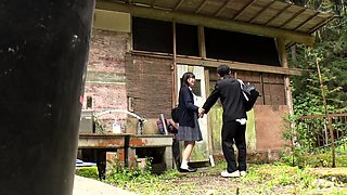 Asian japanese teen with outdoors