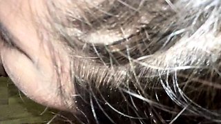 Naughty teen Karla facialed by a big cock pov