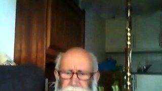 Grandpa Stroking on Webcam