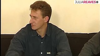 Chubby German MILF Jean Pallett Threesome - Double Penetration Blowjob & Facial