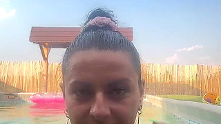 Thong Bikini Pool Tease - Wet Dance & Playful Vibes