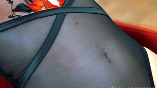 Two beauty babes fucking a lucky stud