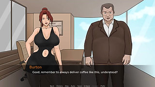 Eva's Ecstasy Gameplay #05 Busty Redhead Is Trained by the Boss to Be Submissive.