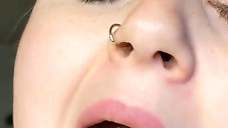 Giantess wants a taste of cum