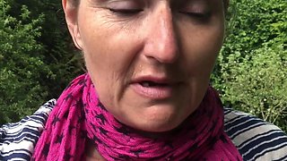 Public Titty Play Whilst Walking in the Great Outdoors