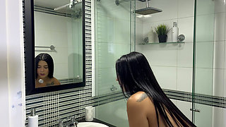 My Neighbor Likes to Have Her Pussy Filled with Milk Before She Goes to Exercise in the Morning.