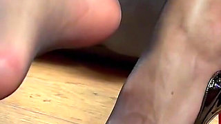 Adeline Murphy Teases & Does a Black Nylon Footjob