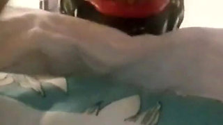 Laura hogtied and hooded with a lip open mouth gag has her throat fucked for 15 minutes