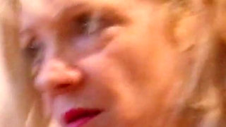 Redhead Russia whore MILF fuck couple men with huge cock