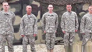 Army Cadets Sucking Cock