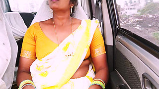 Indian Car Sex. House Maid Try to Fucking with House Owner. Telugu Dirty Talks.