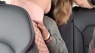 Young French Blonde Gets Fucked in the Car, in Front of Her Boyfriend