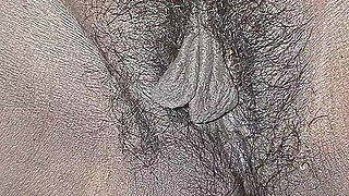 The village woman is showing her large pussy
