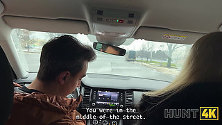 HUNT4K. Sex with a sexy Blonde is the best leg treatment