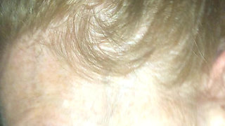 Redhead stepdaughter, deep throat's daddy's cock and swallows his load