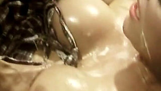 Funny Food Scene-3 busty Blonde MILF Enjoys Creampie in the Kitchen