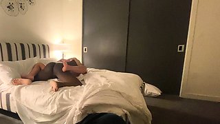 Pregnant blonde interracial doggystyle fuck